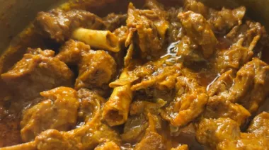 Traditional Mughlai Mutton Korma in a rich gravy